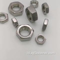 304 Kacang Hexagon Stainless Steel Din2510 M17 A2-70 M16 Nut